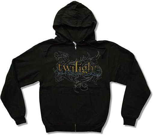 Adult Twilight Ornate Logo Black Zip Hoodie Sweatshirt (X-Small) : Amazon.ca: Clothing, Shoes & Accessories