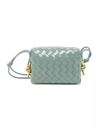 Shop Bottega Veneta Mini Loop Intrecciato Leather Camera Bag | Saks Fifth Avenue