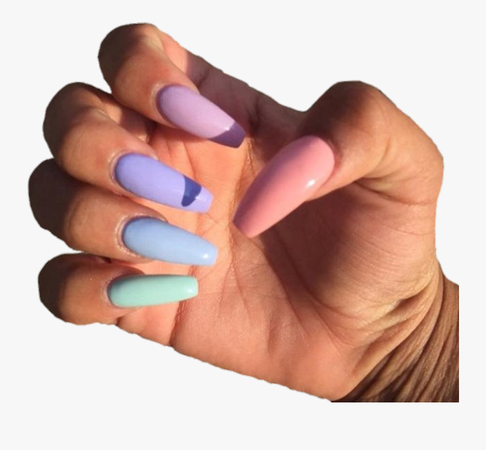 155-1555543_acrylic-acrylicnails-nails-cute-aesthetic-pastel-coffin-acrylic.png (900×833)