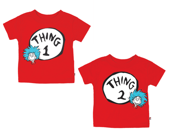 Dr. Seuss Thing 1 & Thing 2 Toddler Tees For Twins - Trends In Twos