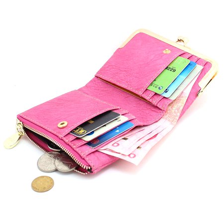 80s wallets women weave hasp short wallet girls zipper purse card