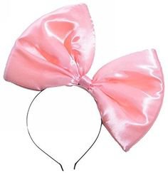 big pink bow headband
