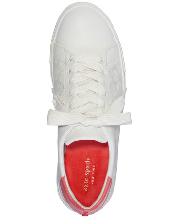 white kate spade new york Audrey Sneakers & Reviews - Athletic Shoes & Sneakers - Shoes - Macy's
