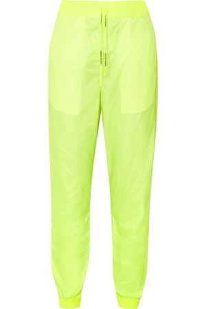 Off-White | Pantalon de survêtement en tissu technique fluo | NET-A-PORTER.COM