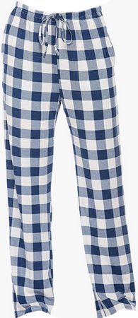pants pyjama blue white