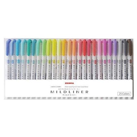 Mildliner Highlighters 25 color set