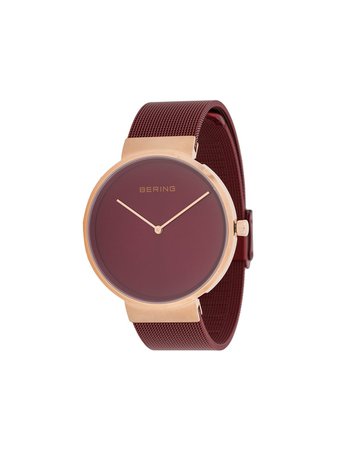 Shop red Bering Classic Polished watch with Express Delivery - Farfetch