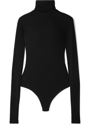 Alix | Varick ribbed stretch-modal turtleneck thong bodysuit | NET-A-PORTER.COM