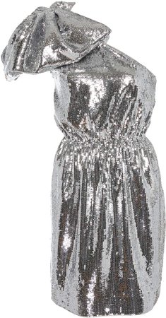 Antonia Sequined One-Shoulder Mini Dress