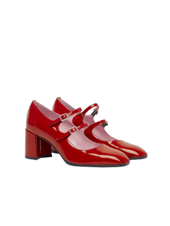 Carel - ALICE Mary Janes in Red patent leather