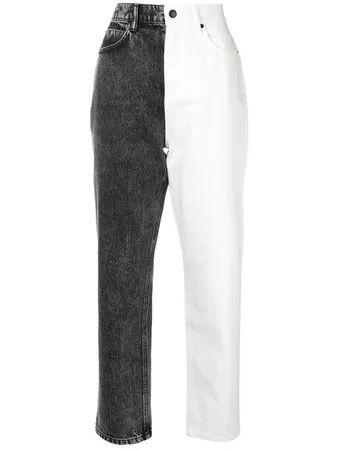 Alexander Wang two-tone jeans £384 - Shop SS19 Online - Fast Delivery, Free Returns