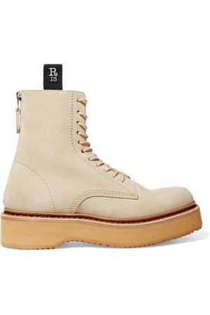 R13 | Suede platform ankle boots | NET-A-PORTER.COM