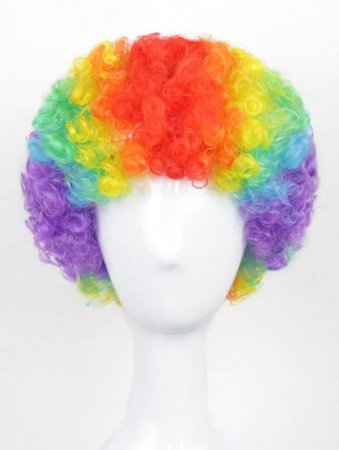 Rainbow Afro Wig 1