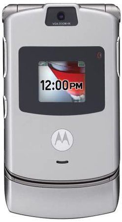 Motorola RAZR V3 Unlocked Phone with Camera and Video Player-U.S. Version with Warranty (Silver) : Amazon.ca: Electronics