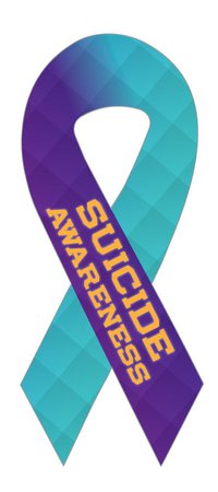 Suicide Awareness ribbon Magnet OR Decal | Etsy
