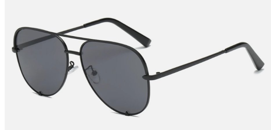 Noughts & Kisses black aviator sunglasses