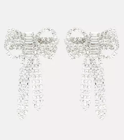 Lola bow earrings in silver - Jennifer Behr | Mytheresa