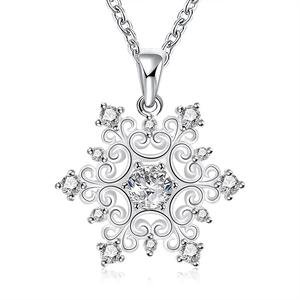 Swarovski Crystal Snowflake Necklace in 18K White Gold Plated – Rockin Docks Deluxephotos