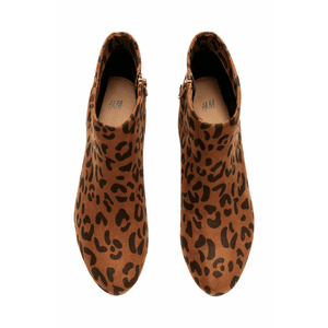 h&m leopard print boots