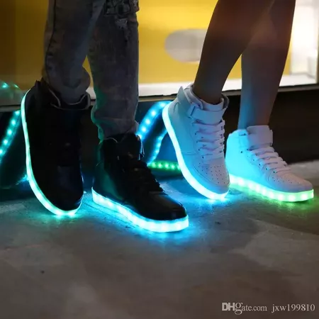 New Fashion Women'S Colorful Glowing Shoes With Lights Up Led Luminous Shoes A New Simulation Sole Led Shoes For Adults Neon Basket Led Summer Shoes Best Shoes From Jxw199810, $23.12| Dhgate.Com
