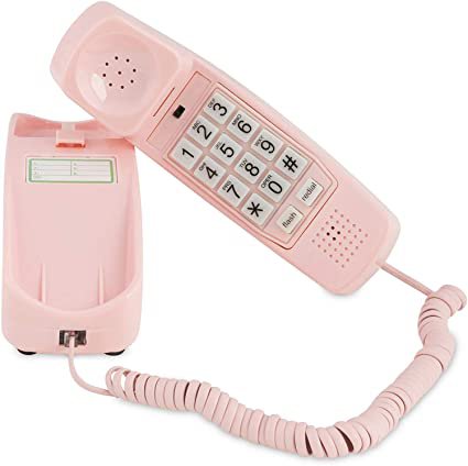 Amazon.com : Corded Phone - Phones for Seniors - Phone for Hearing impaired - Ladies Pink - Retro Novelty Telephone + an Improved Version of The Princess Phones in 1965 - Style Big Button - iSoHo Phones : Electronics