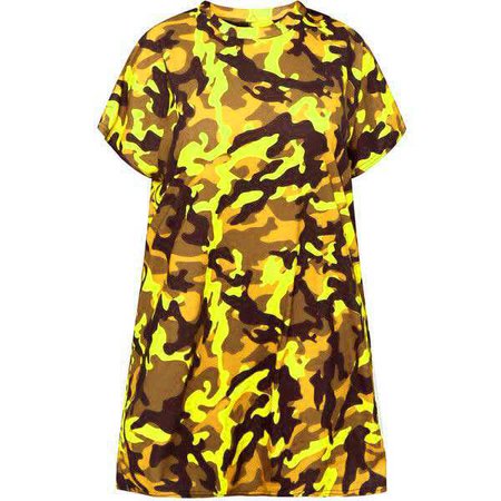 Shape Yellow Camo T-Shirt Dress ($26)