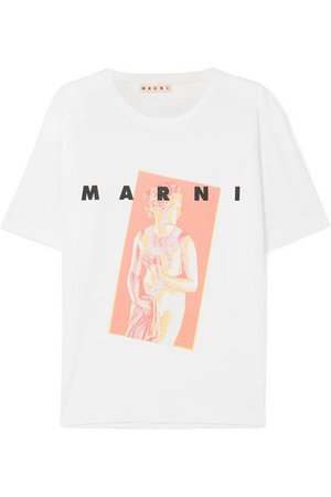 Marni | Printed cotton-jersey T-shirt | NET-A-PORTER.COM