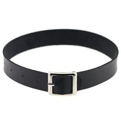 Fine quality Harajuku Belt Collar Choker Necklace PU Leather Choker Punk Goth | eBay black