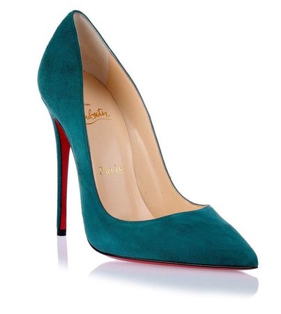 green blue louboutin shoes