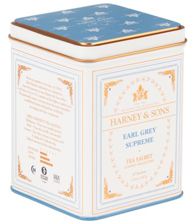 Earl Grey Supreme Tea Sachets | Tin of 20 - Harney & Sons Fine Teas