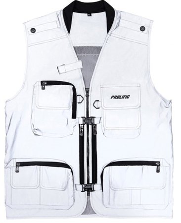 white utility vest