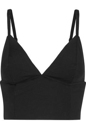 Stretch-jersey bra top | T by ALEXANDER WANG | Sale up to 70% off | THE OUTNET