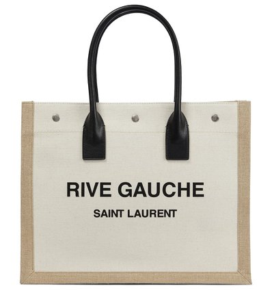 Saint Laurent - Rive Gauche canvas tote | Mytheresa