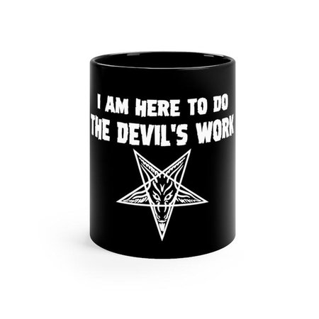 *clipped by @luci-her* Devil's Work black coffee mug 11oz – Left Hand Craft