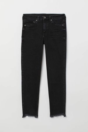 Girlfriend Regular Jeans - Black