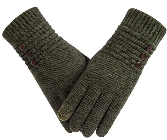 army green gloves