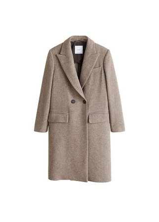 MANGO Lapels structured coat