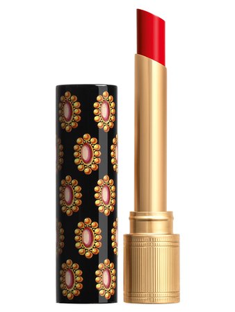 Gucci Rouge de Beauté Brilliant Shine Glow and Care Lipstick - Goldie Red