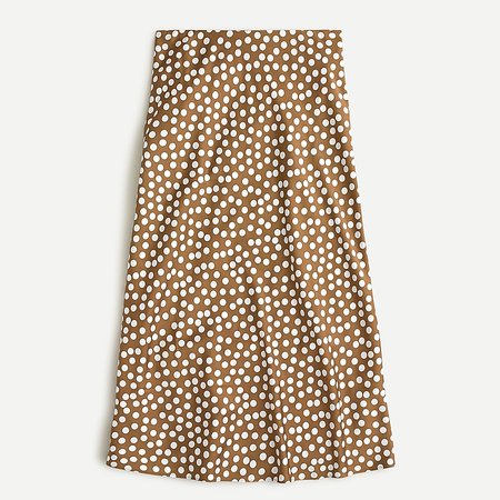 J.Crew: Pull-on Slip Skirt In Polka Dot For Women