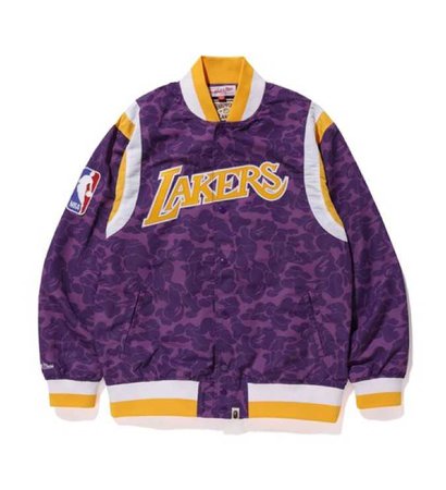 Bape X Lakers Bomber Jacket