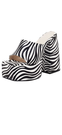 Zebra Chunky Heels