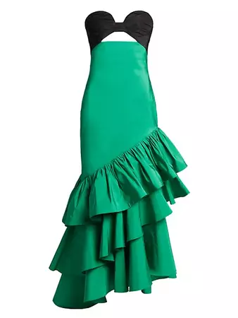 Shop Johanna Ortiz Relics Of Passion Strapless Cut-Out Gown | Saks Fifth Avenue