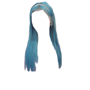 blue hair png headband