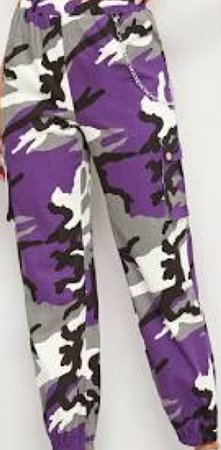 purple camp pants