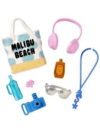 Acessórios Barbie Fab Malibu Beach CMR78 - Mattel - Doll Collector