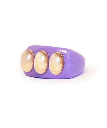 Pink Knuckle Duster - Rounded Rectangle Ring - LA MANSO SHOP
