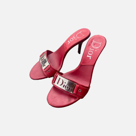 vintage pink Dior heels