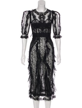 Dolce & Gabbana 2016 Lace Midi Dress - Clothing - DAG128393 | The RealReal
