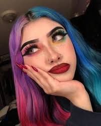 dyed hair female face claims - Google Search