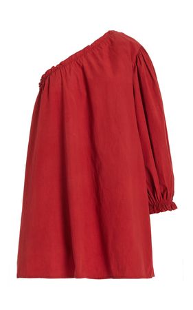 Mila Asymmetric Cotton Poplin Mini Dress By Posse | Moda Operandi